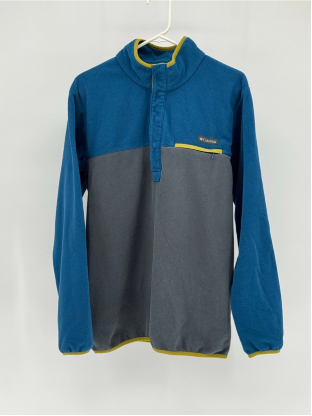 Columbia Men's Blue Gray Fleece Sweatshirt Medium